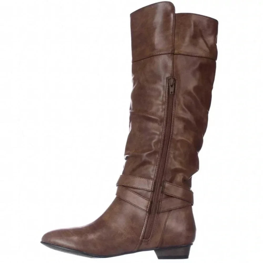 Material Girl Cresta Low Heel Knee High Boots